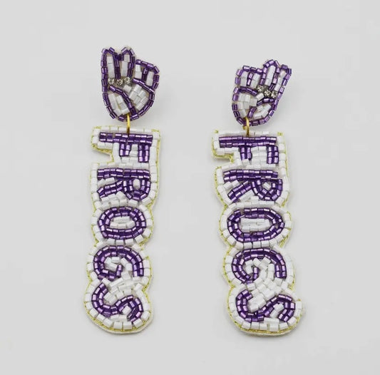 Frogs Beaded Earrings