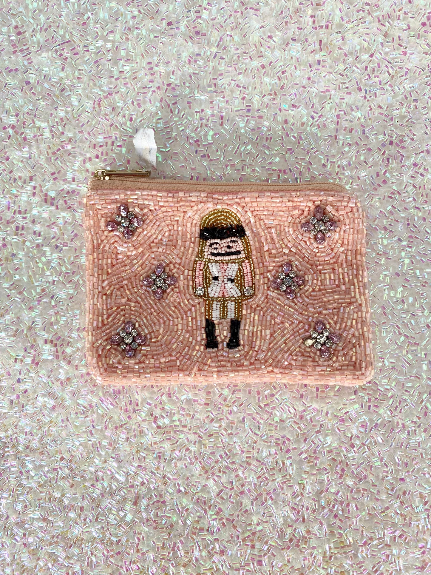 Beaded Nutcracker Coin Purse