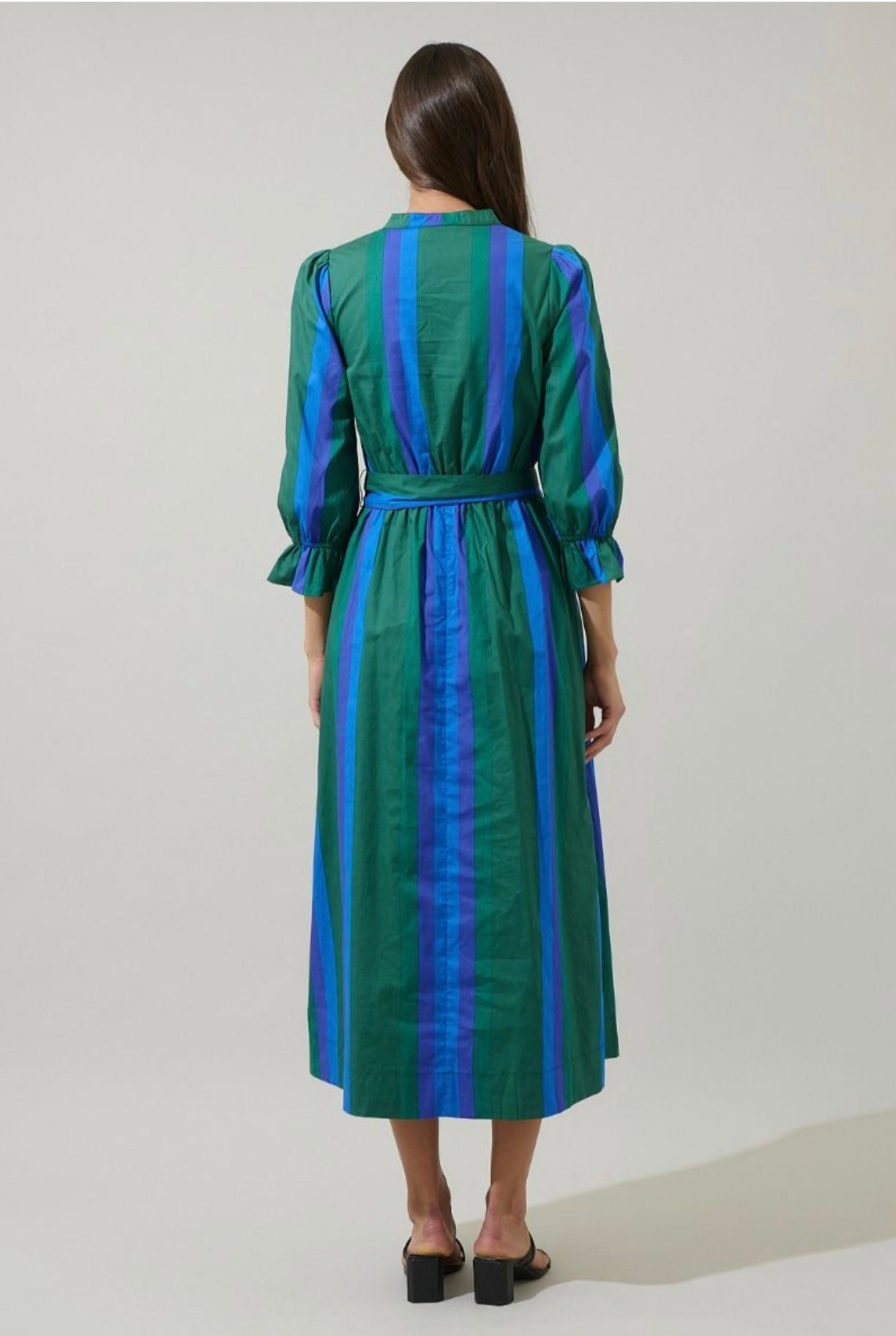 Dolary Stripe Senda Long Sleeve
Maxi Dress