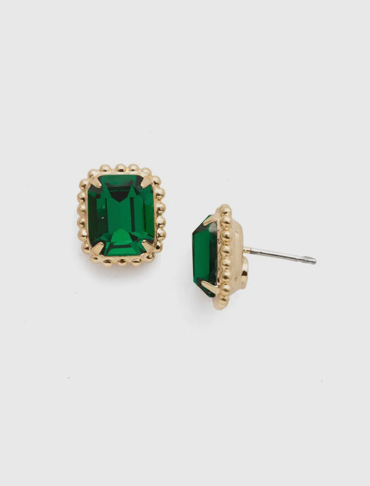 Octavia Scalloped Stud Earrings- Sorrelli