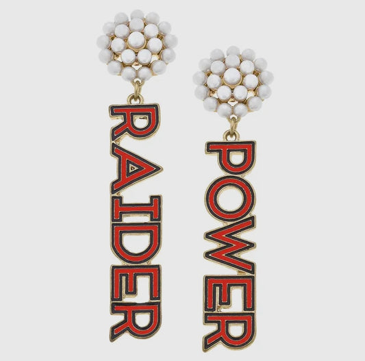 Raider Power Earrings