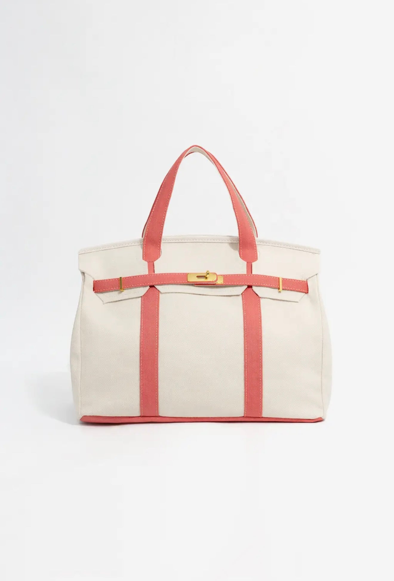 Handmade Premium Cotton Canvas
Boatkin Boat Bag- Pink Lining