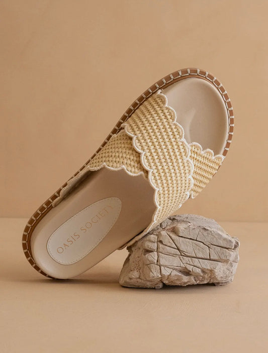 Scalloped Mia Sandals