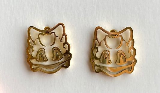 Super Frog Stud Earrings