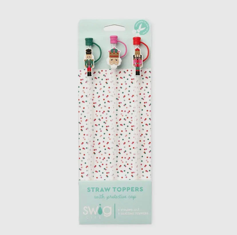 Classic Nutcracker Straw Topper Set