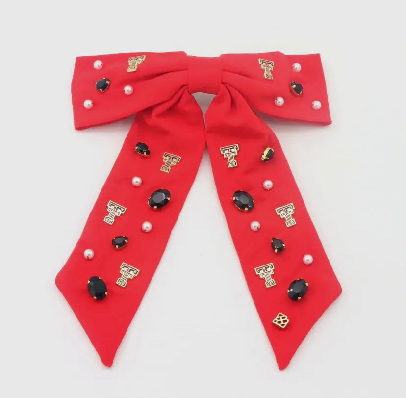 Texas Tech Bow/Barrette