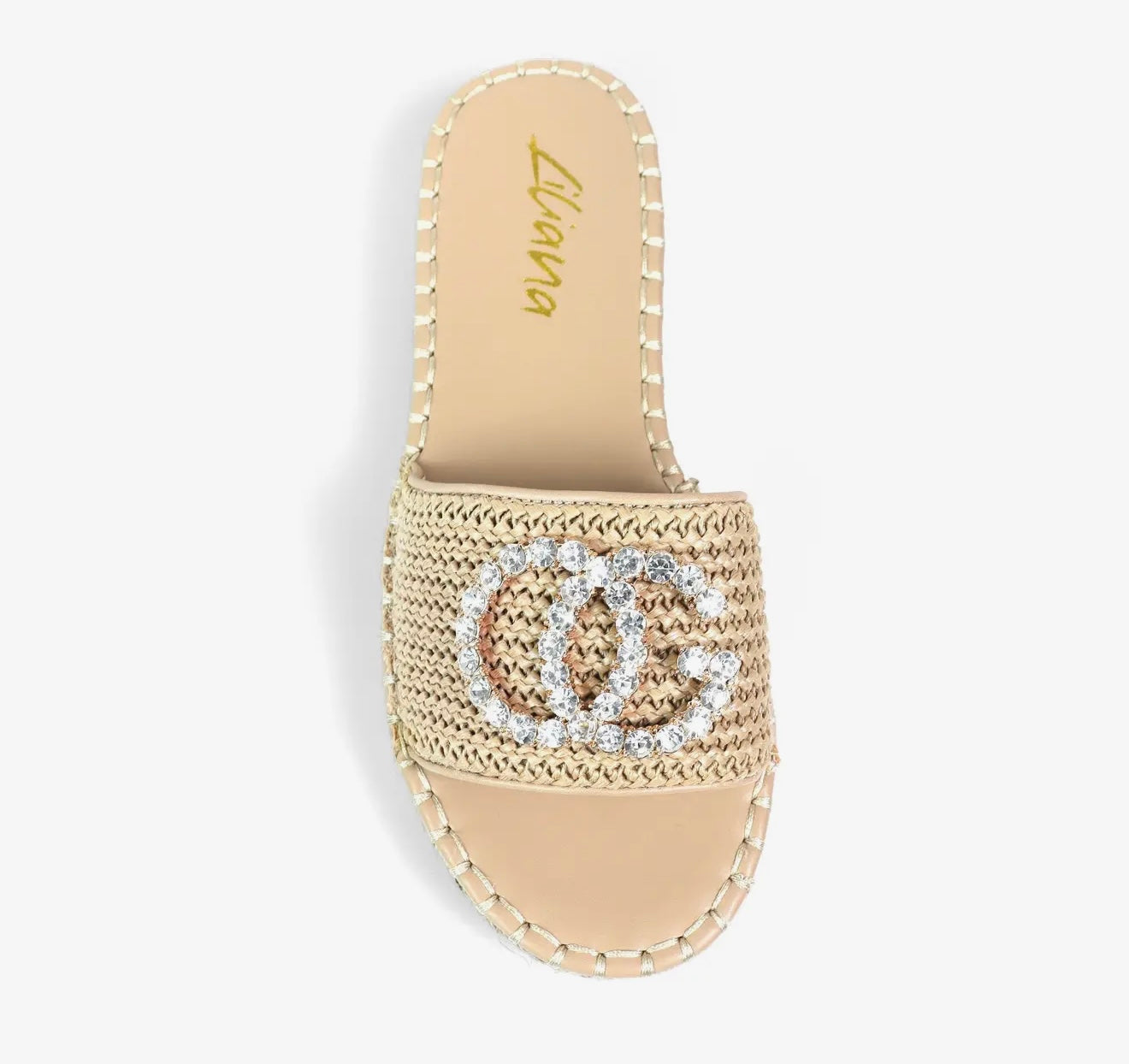 CHANELLE Rhinestone Espadrille Low
Platform