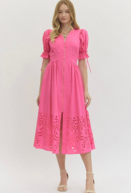 Ava Dress- Hot Pink