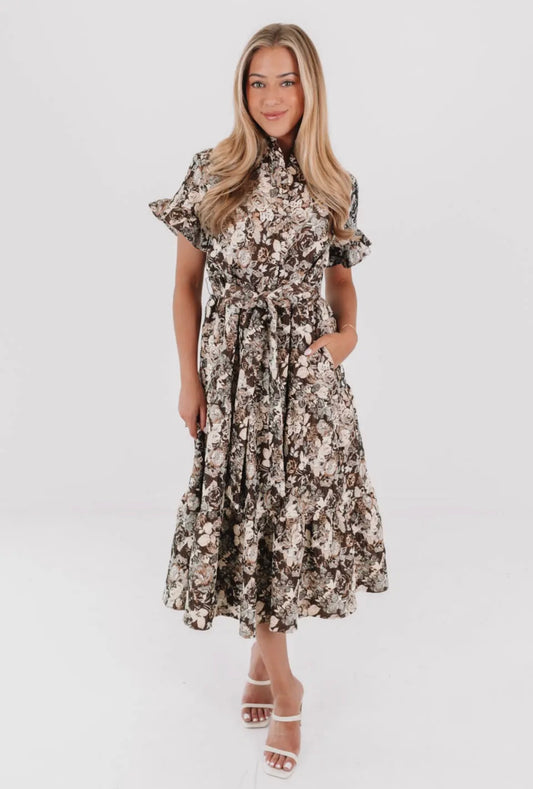Bridget Button Up Midi Dress