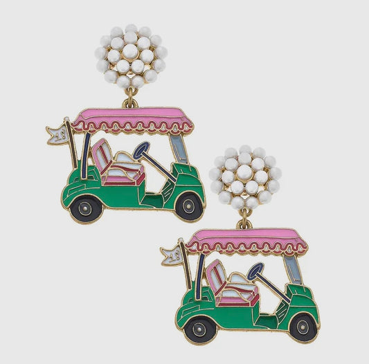 Golf Cart Earrings