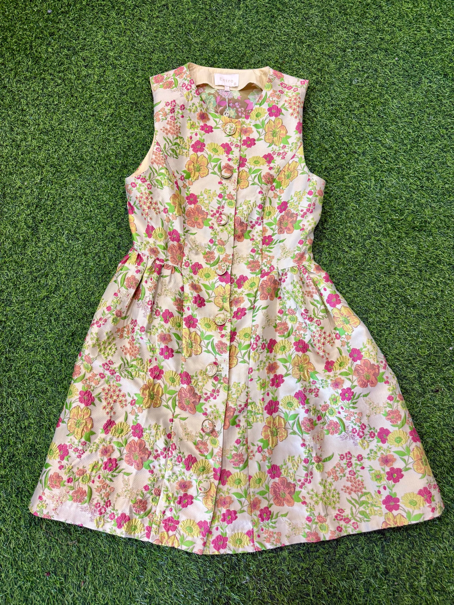 Sharon Floral Dress- Yellow