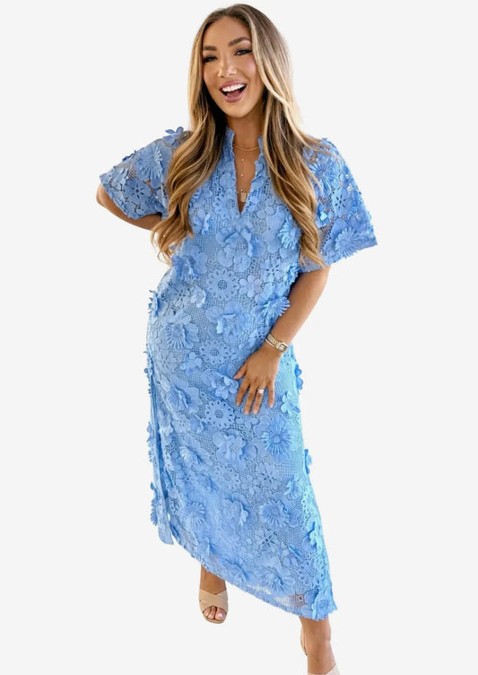 Leighton Maxi Dress - Blue Blossom