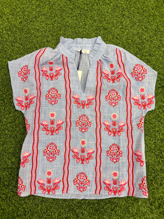 Jennifer Embroidered Top