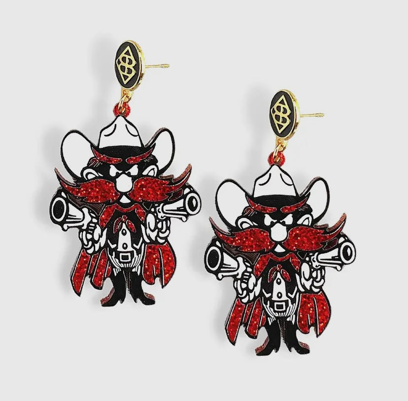 Texas Tech Red Raider Earrings