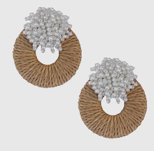 Mia Raffia Earrings