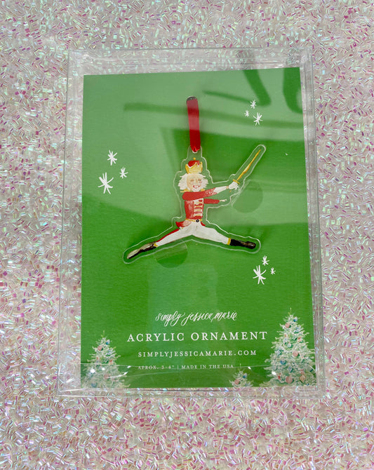 Nutcracker Ballet WaterColor Ornament