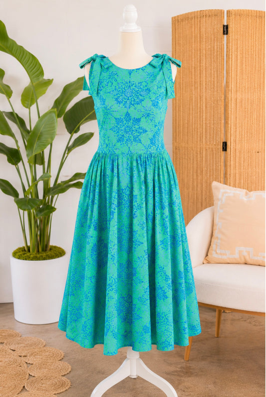 Seaside Garden Midi Dress