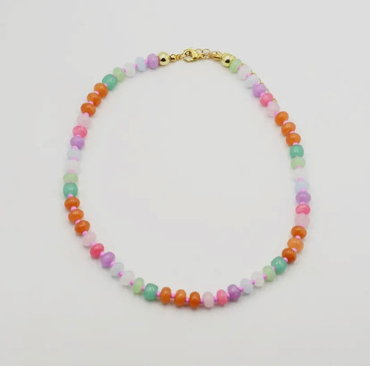 Pastel Gemstone Candy Necklace