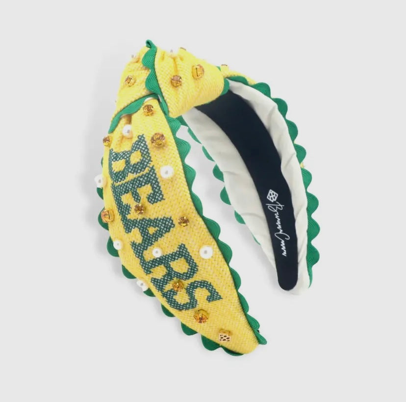 Adult Size Sic’Em Bears Cross Stitch Headband