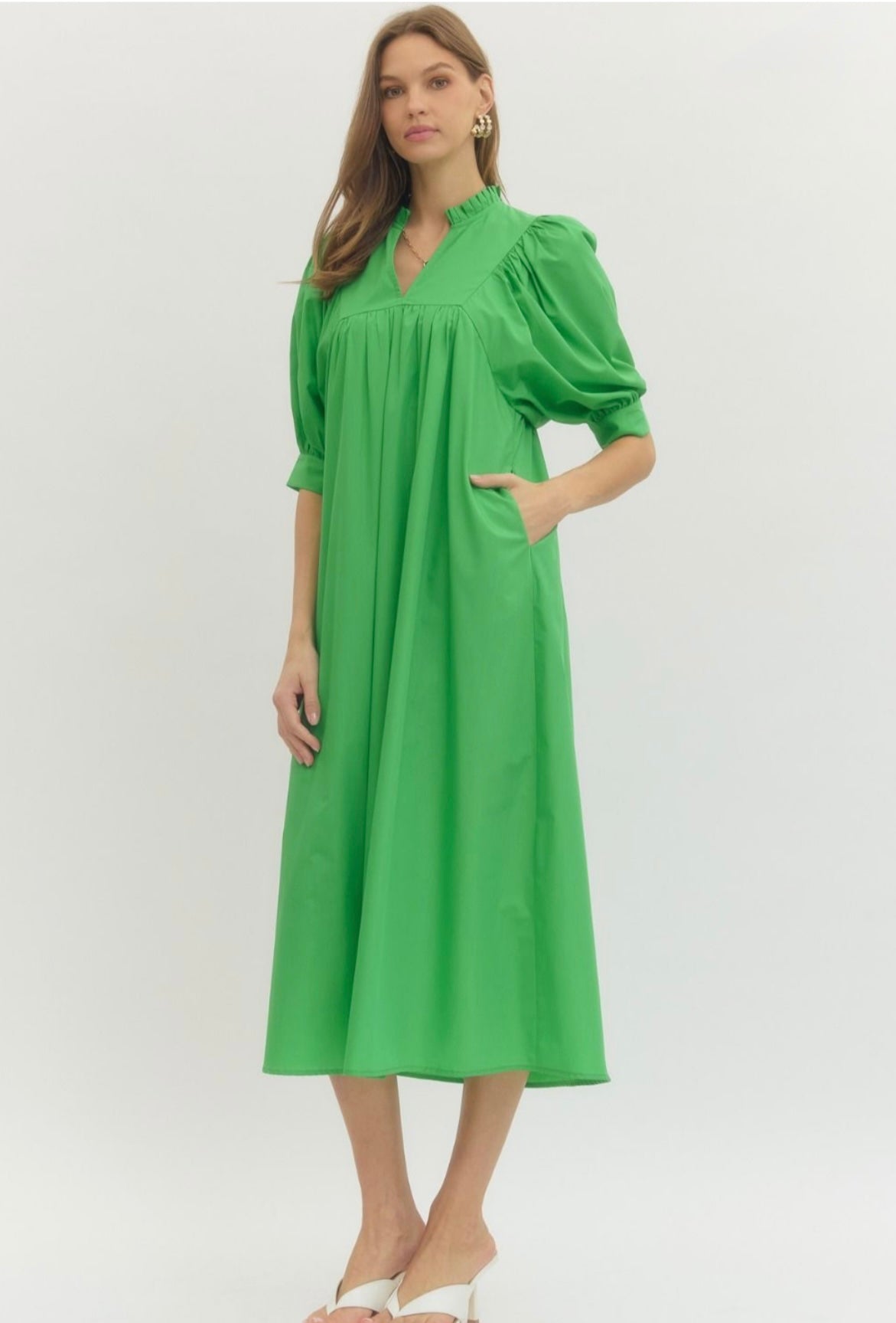 Landry Dress- Green