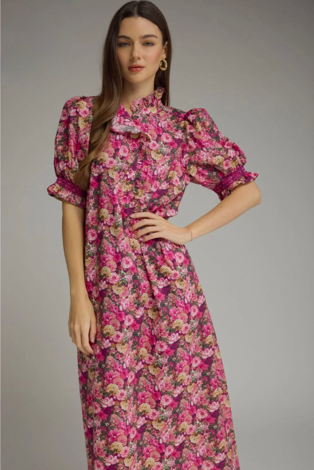 Rosie Floral Midi Dress