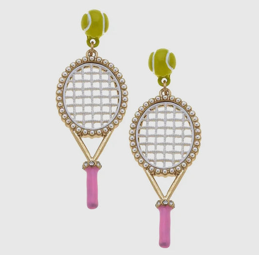 Tennis Racket Earrings