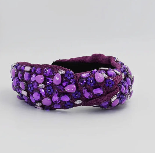 Purple Gems Headband