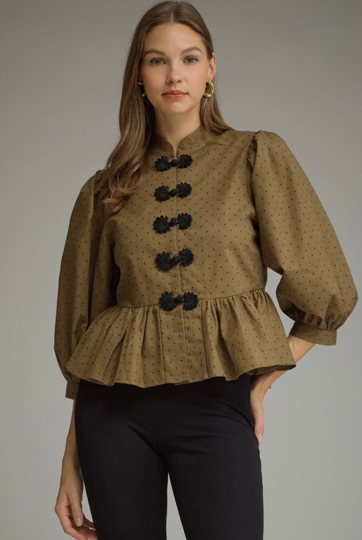 Jayne Olive Top
