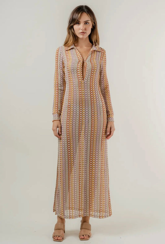 Retro Abstract Cover Up- Multi