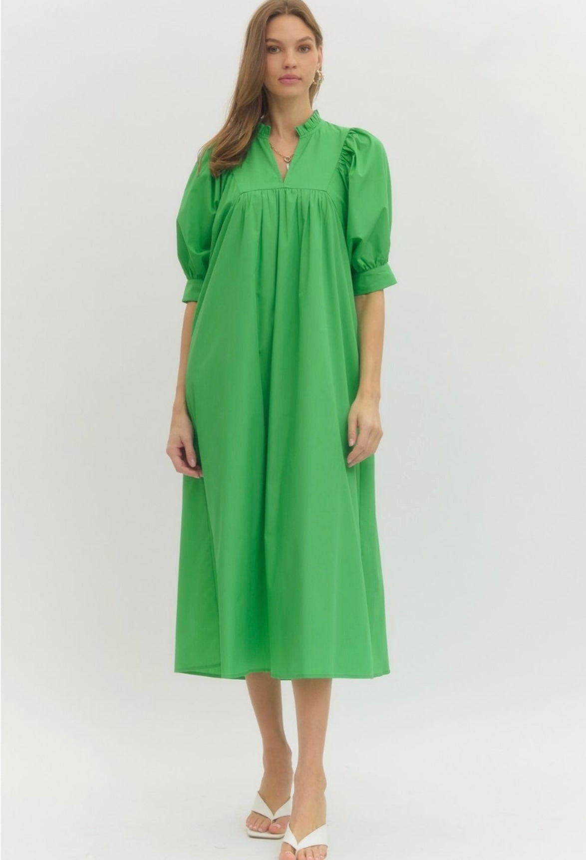 Landry Dress- Green