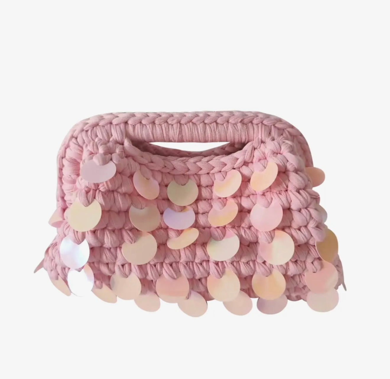 Tropez Woven Bag - Light Pink