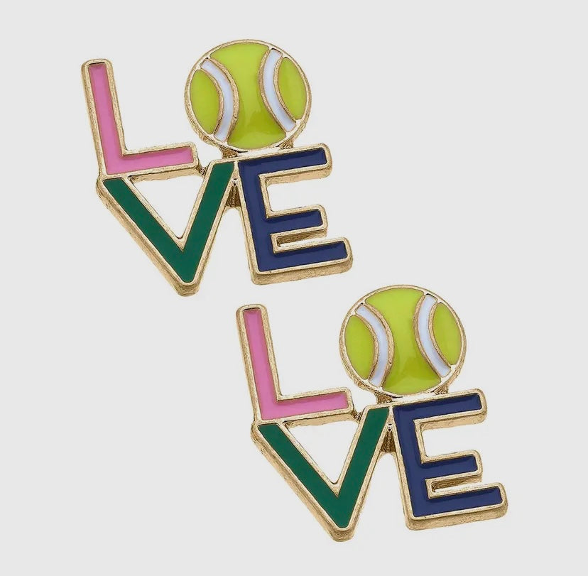 LOVE Tennis Stud Earrings