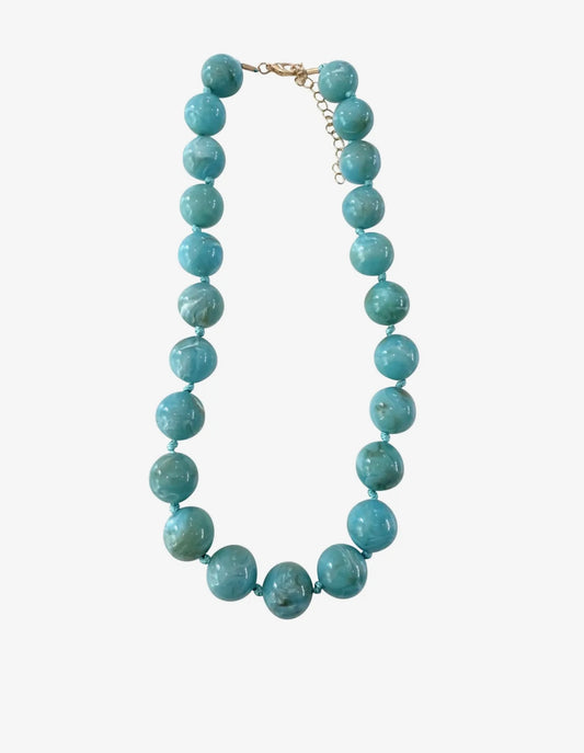 Mabry Chunky Beaded
Necklace- Turquoise