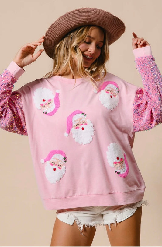 Pink Vintage Santa’s Sweater