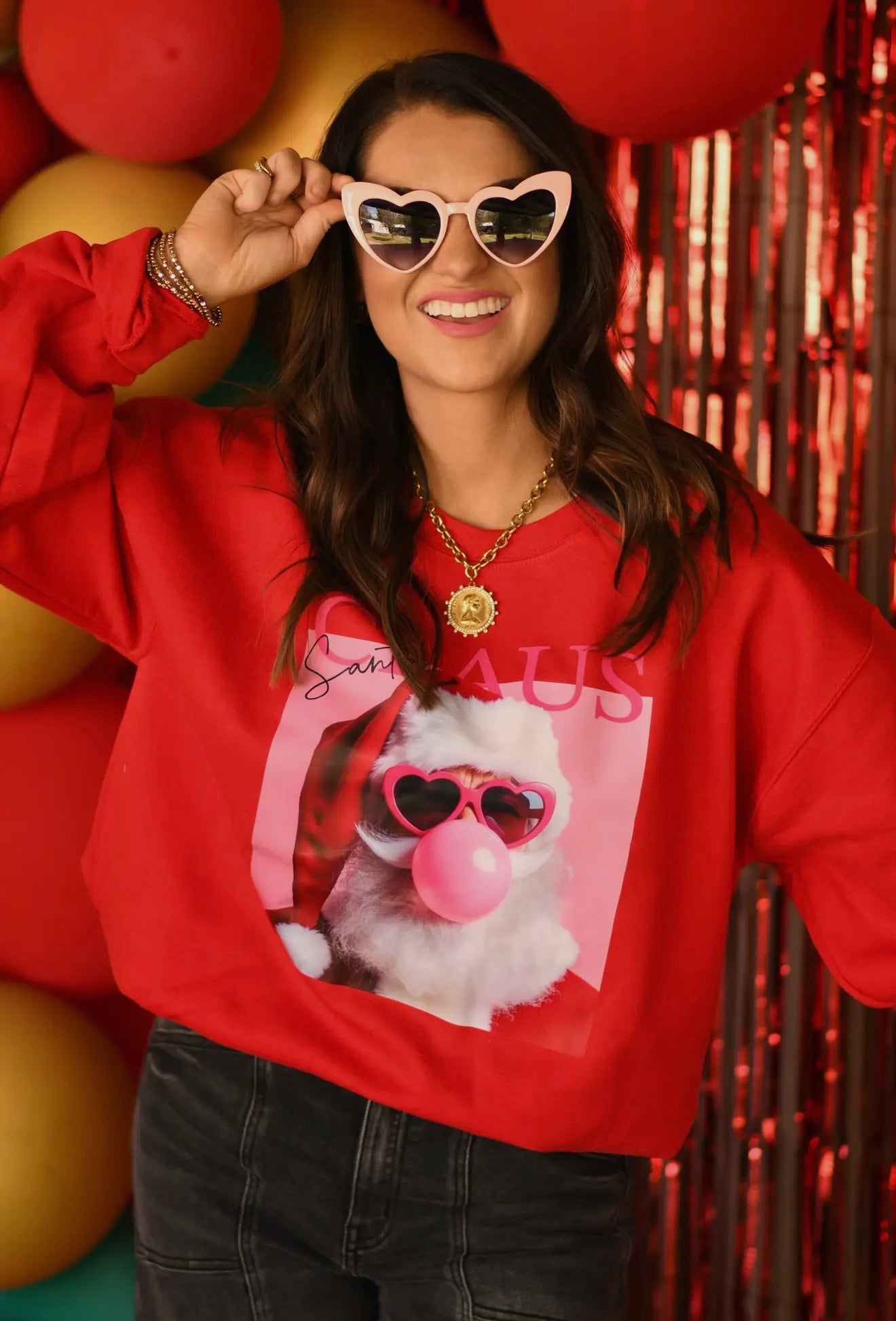Santa Claus Bubblegum Poster Sweatshirt