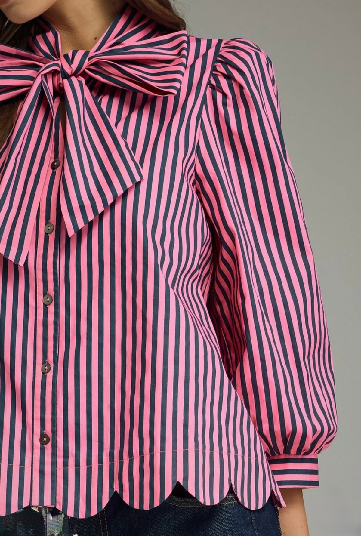 Zara Tie Neck Blouse