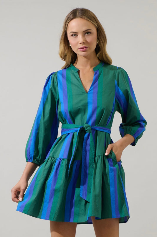 Dolary Stripe Leola Shift Mini
Dress