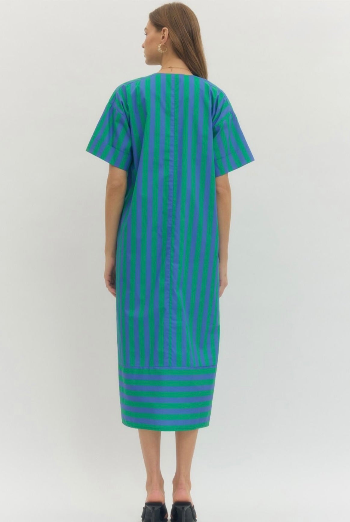 Addison Maxi Dress- Blue Green