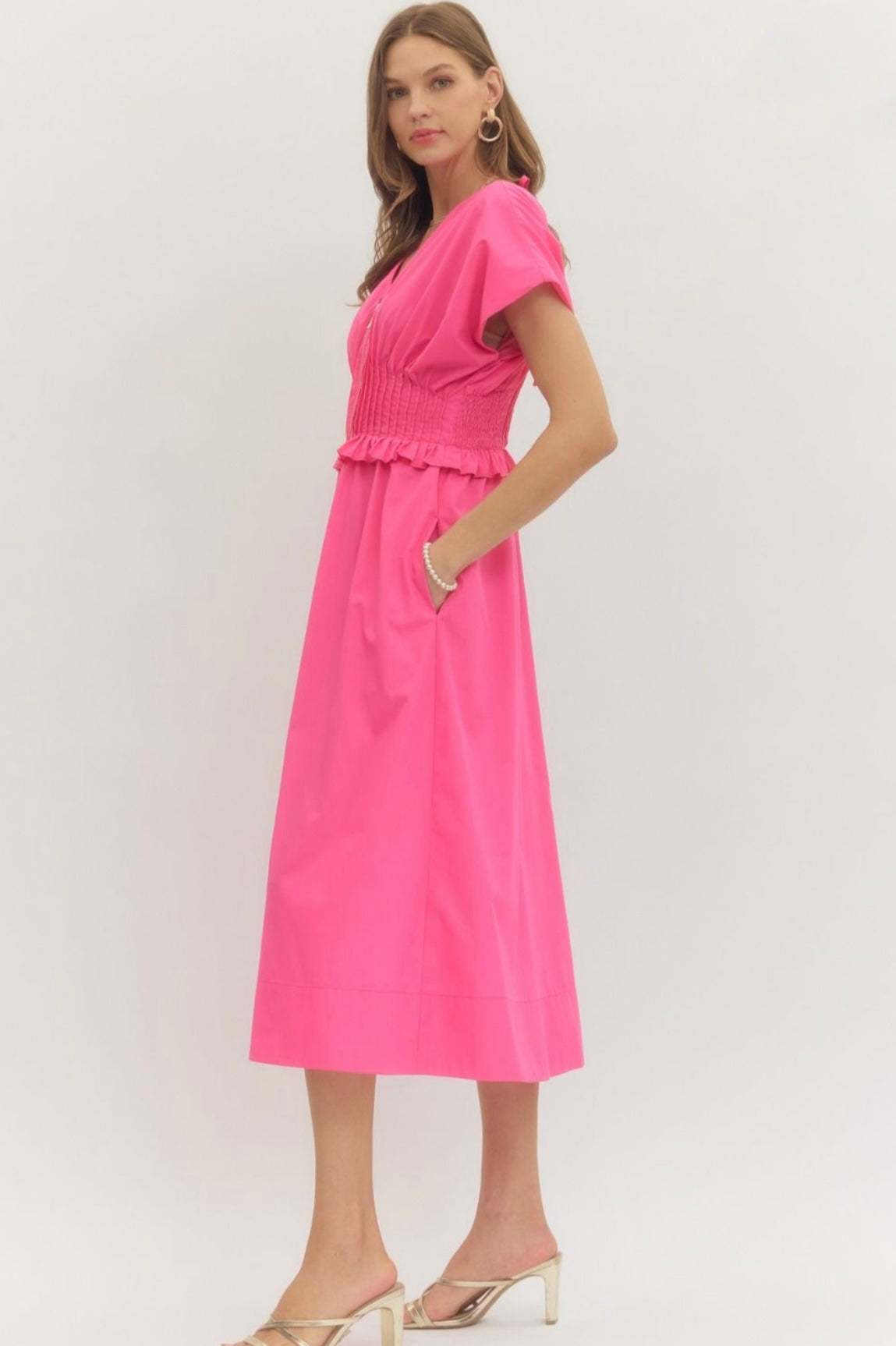 Astrid Dress- Hot Pink