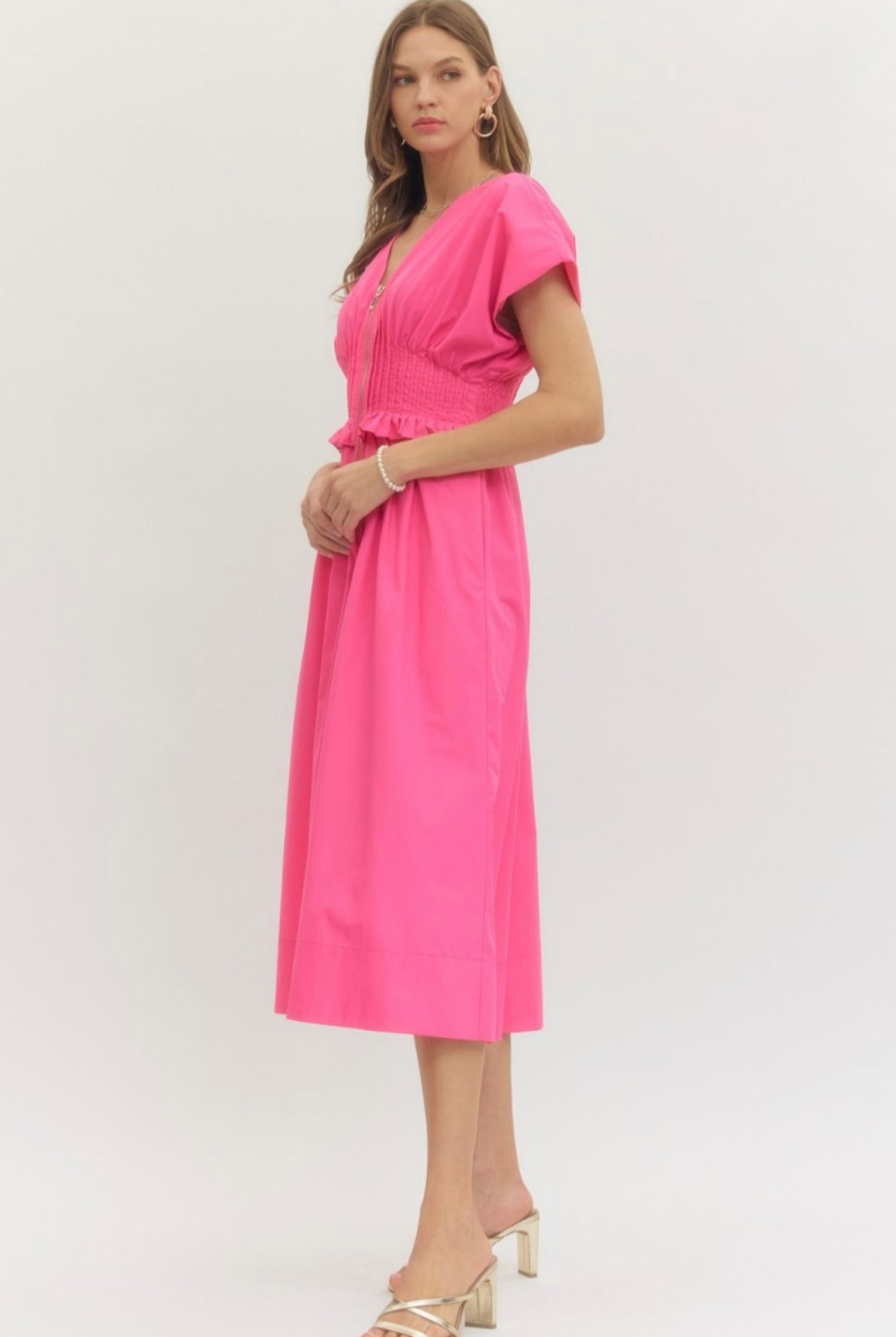 Astrid Dress- Hot Pink