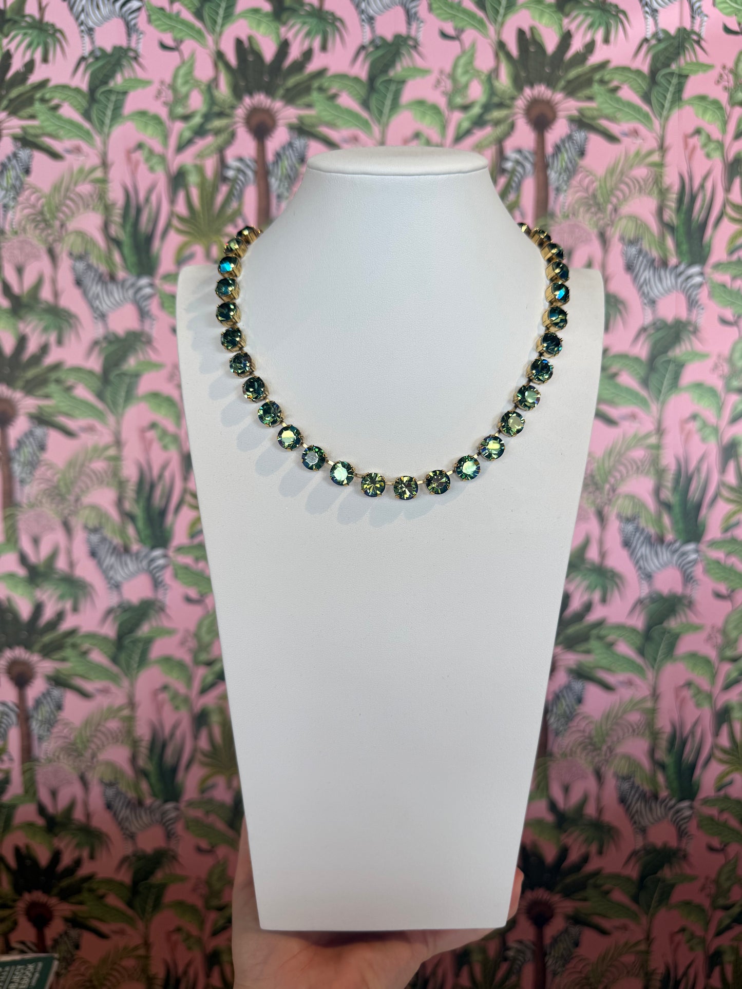 Trentley Necklace in Aqua Volcano- TOVA