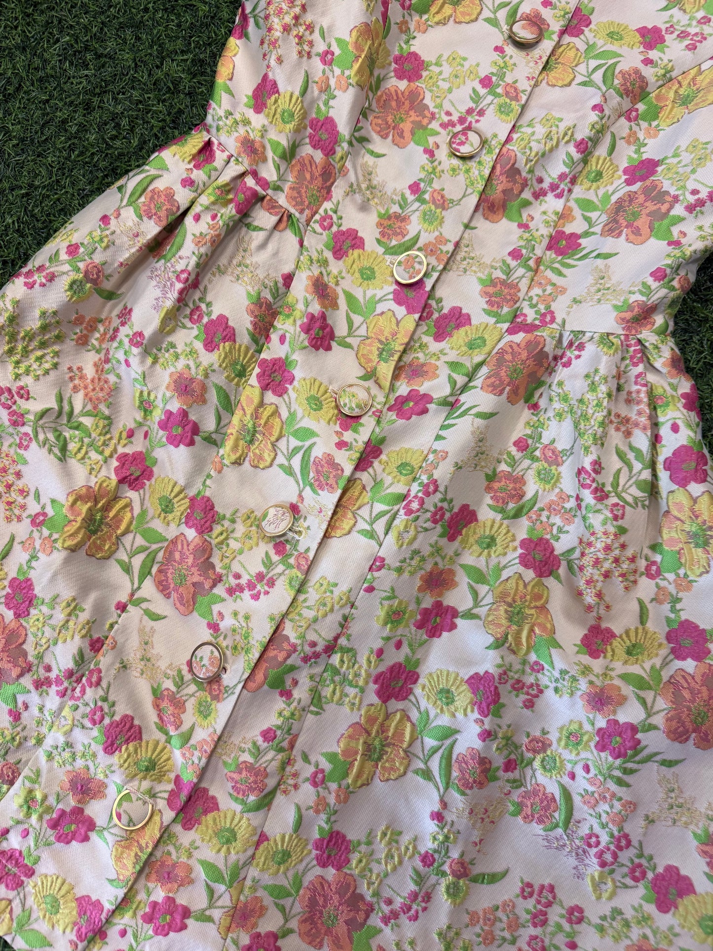 Sharon Floral Dress- Yellow
