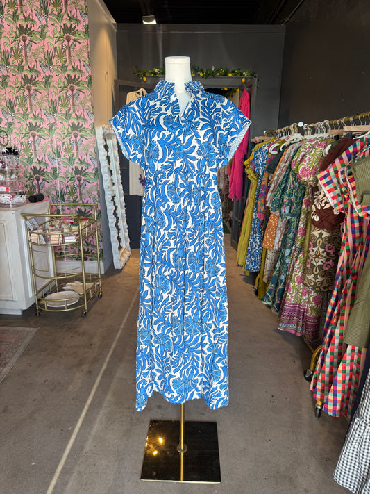 Ginger Blue Midi Dress