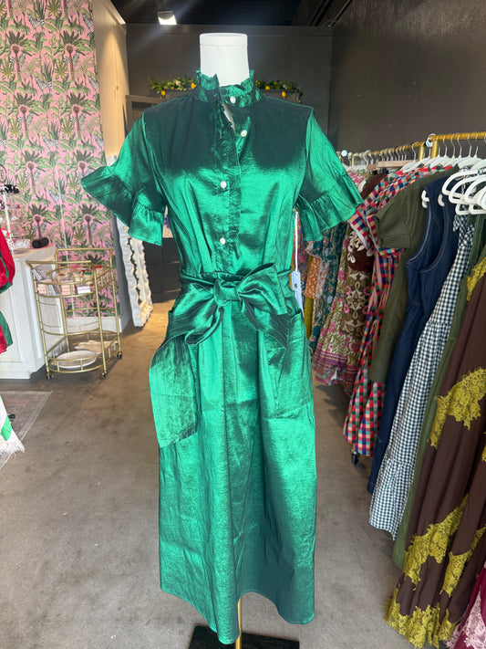Collin’s Midi Dress- Emerald