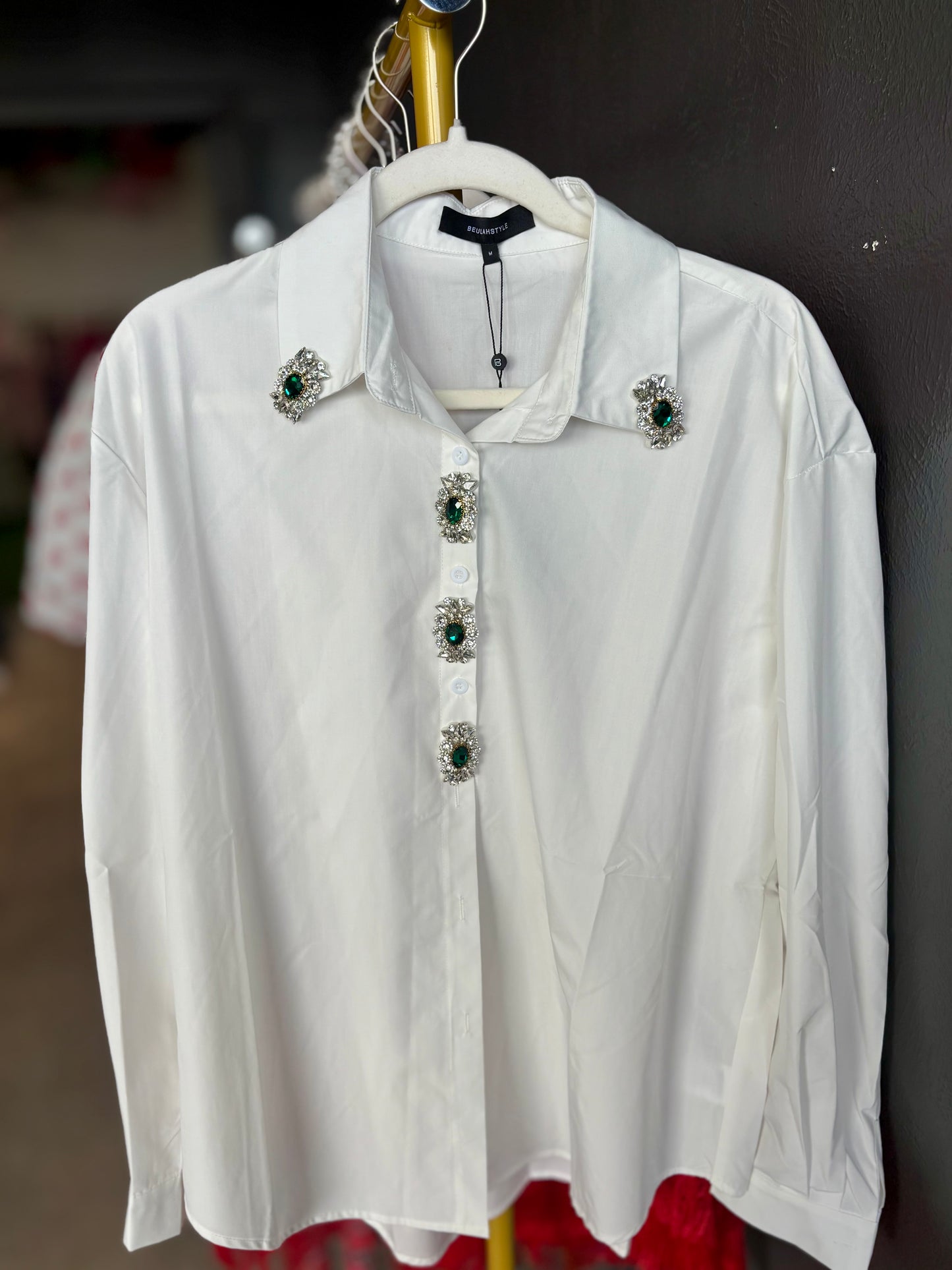 Jewel Button Blouse