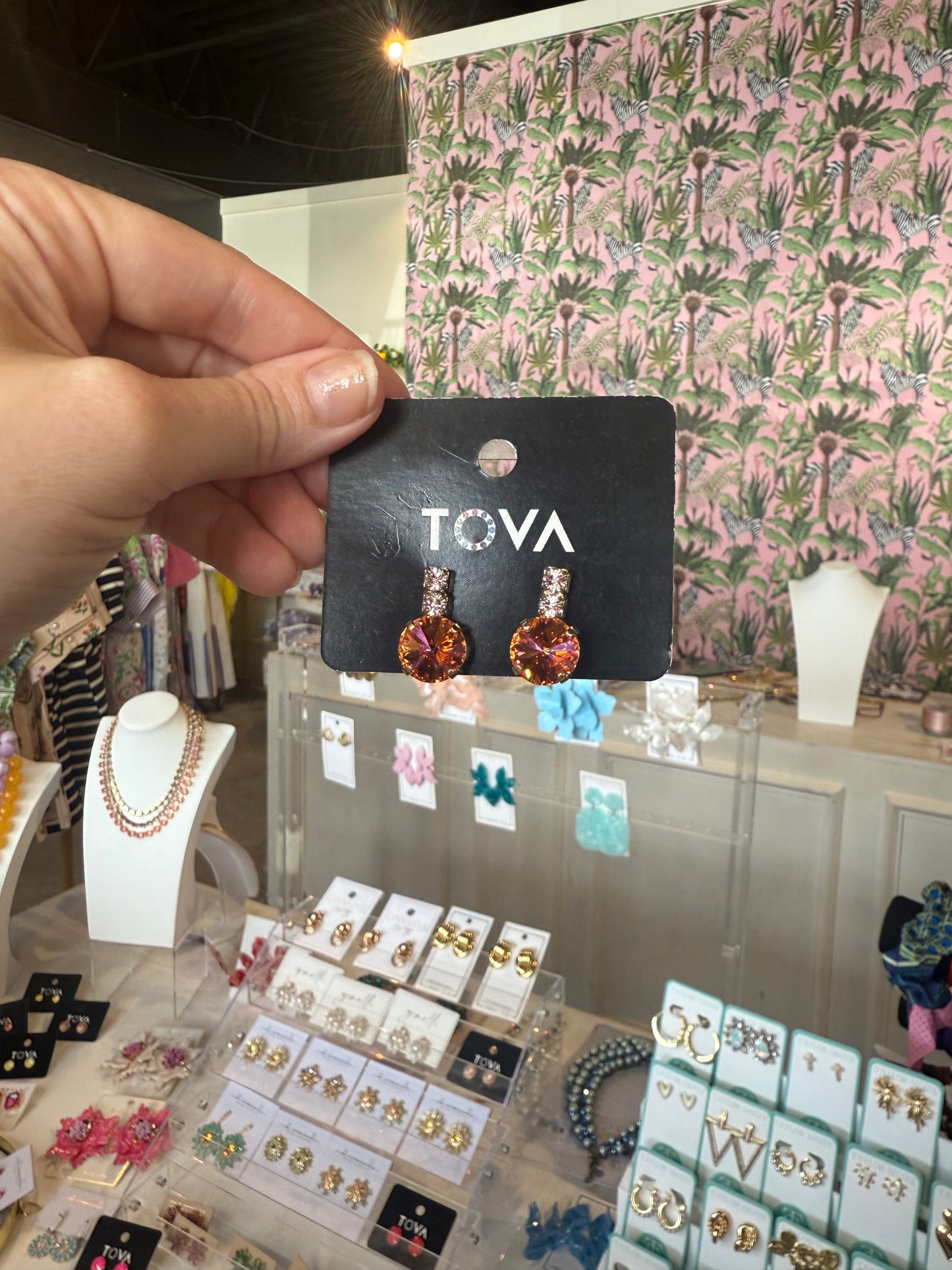 TOVA- Dee Earrings Rose