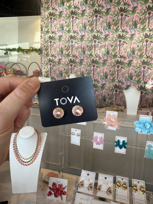 TOVA- Basic Studs Peach Matte