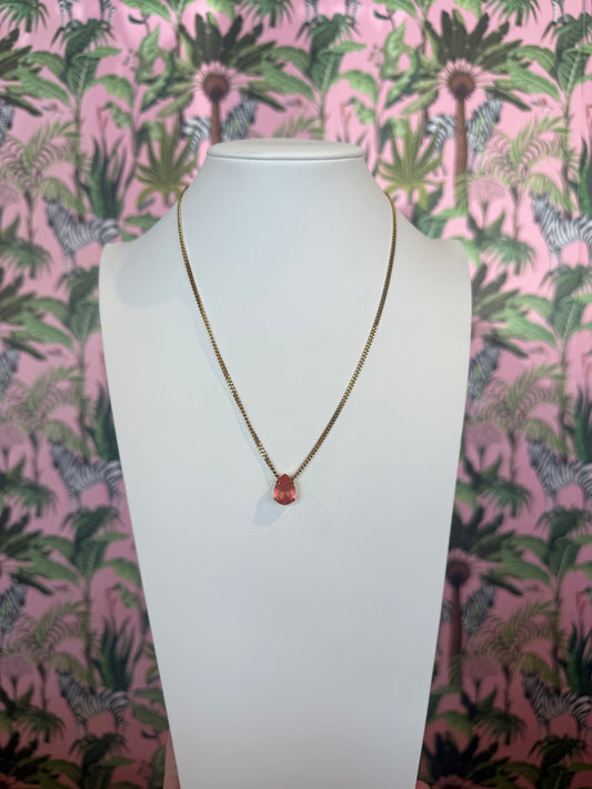 TOVA- Lumi Necklace Light Peach Matte