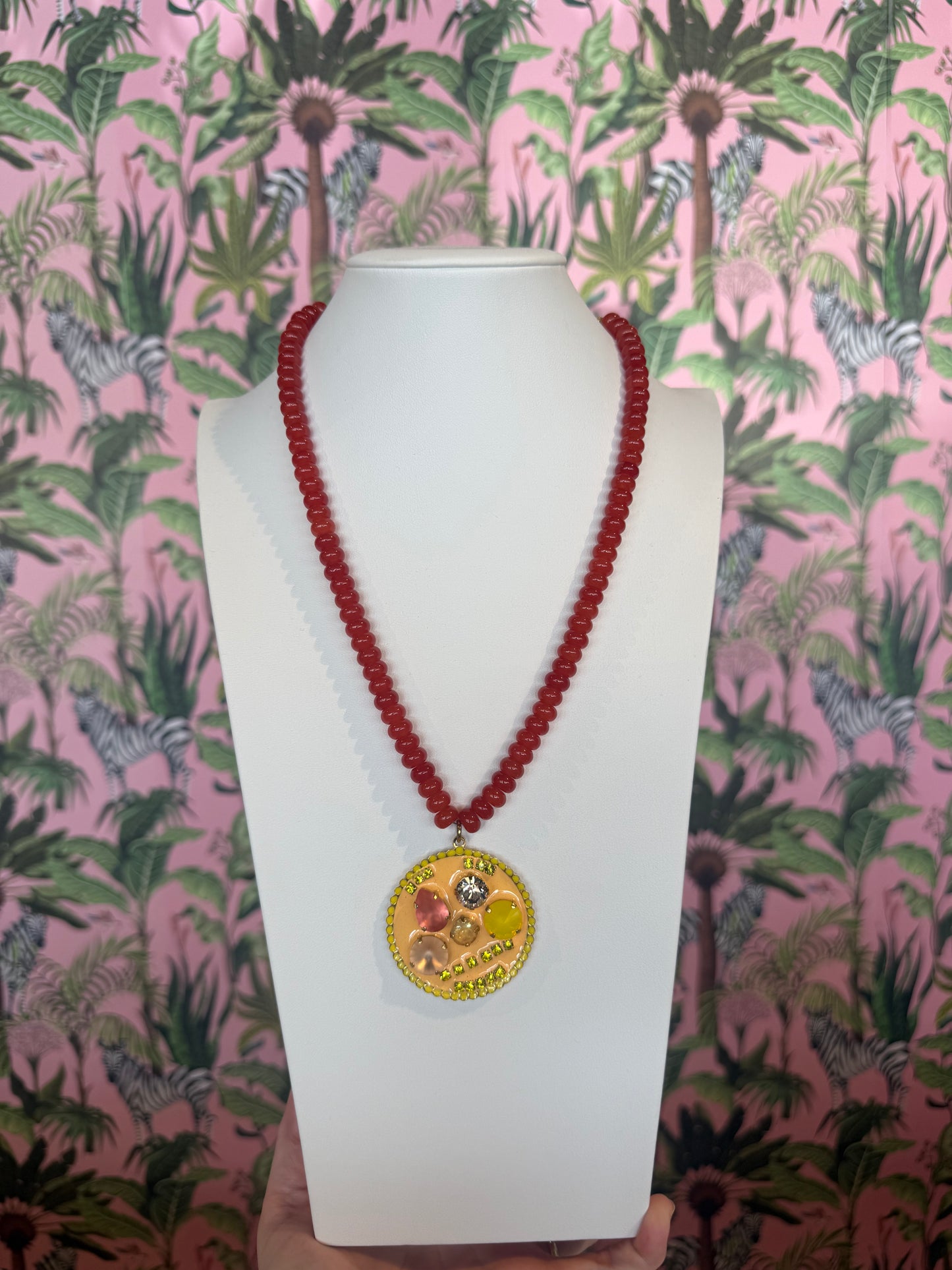 TOVA- Ezana Necklace Peach