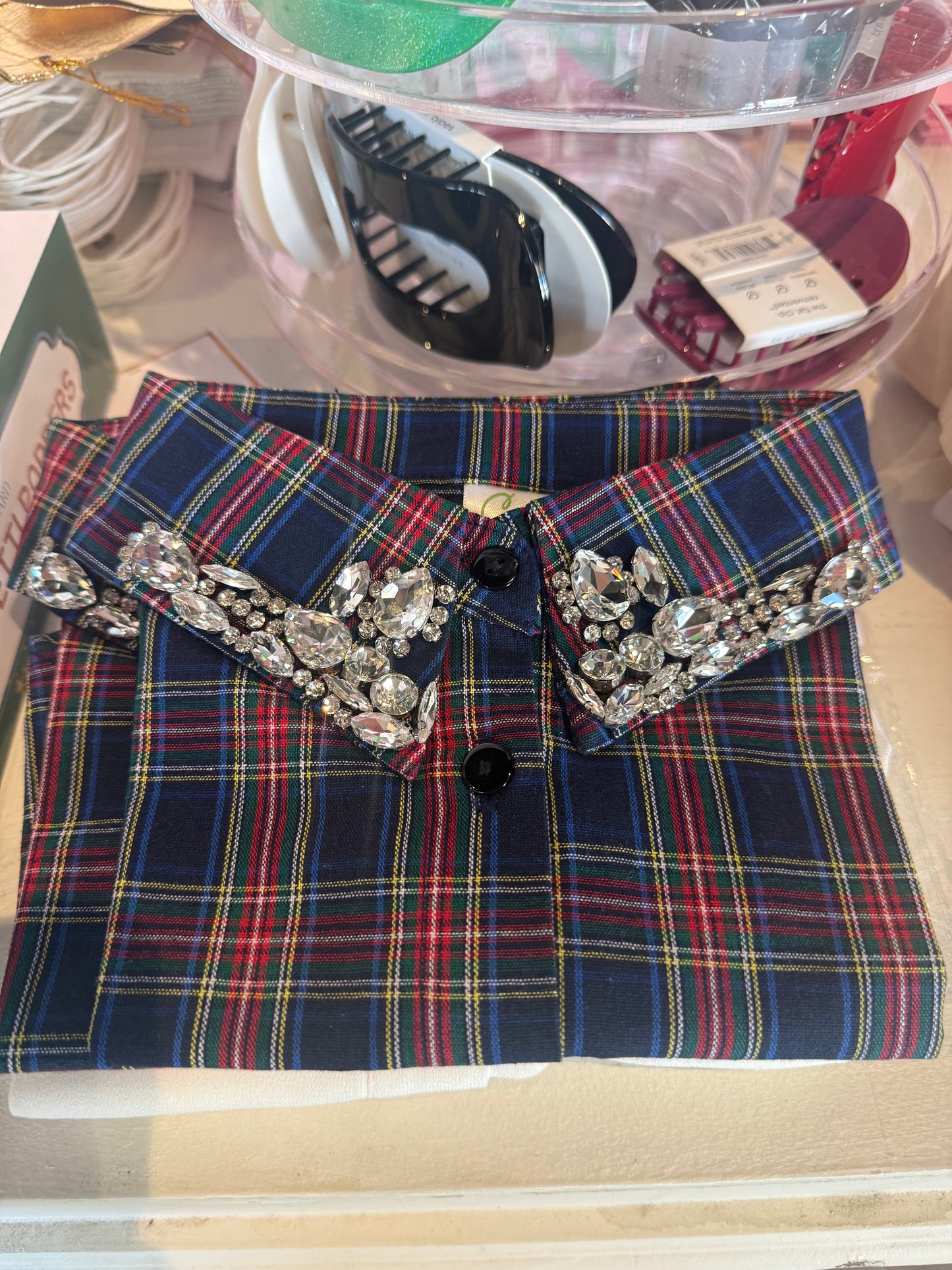 Rhinestone Dickie Collar